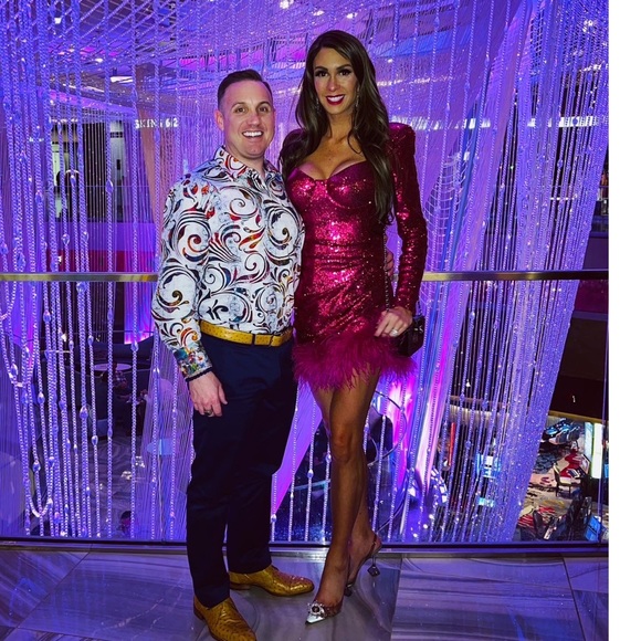 Nadine Merabi sequin and feather dress - Picture 9 of 10